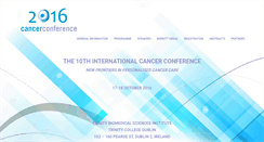 Desktop Screenshot of cancerconference.ie