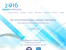 Tablet Screenshot of cancerconference.ie